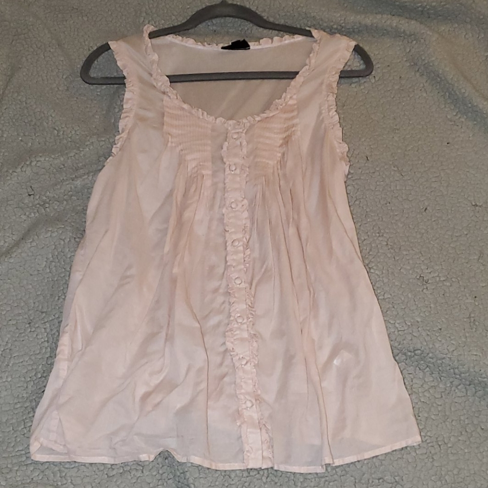 Topshop Pink Button up Blouse